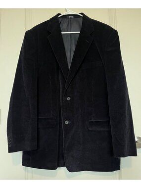 Meeting Street Mens Corduroy Blazer Jacket Size 50R 100% Cotton 2 Button